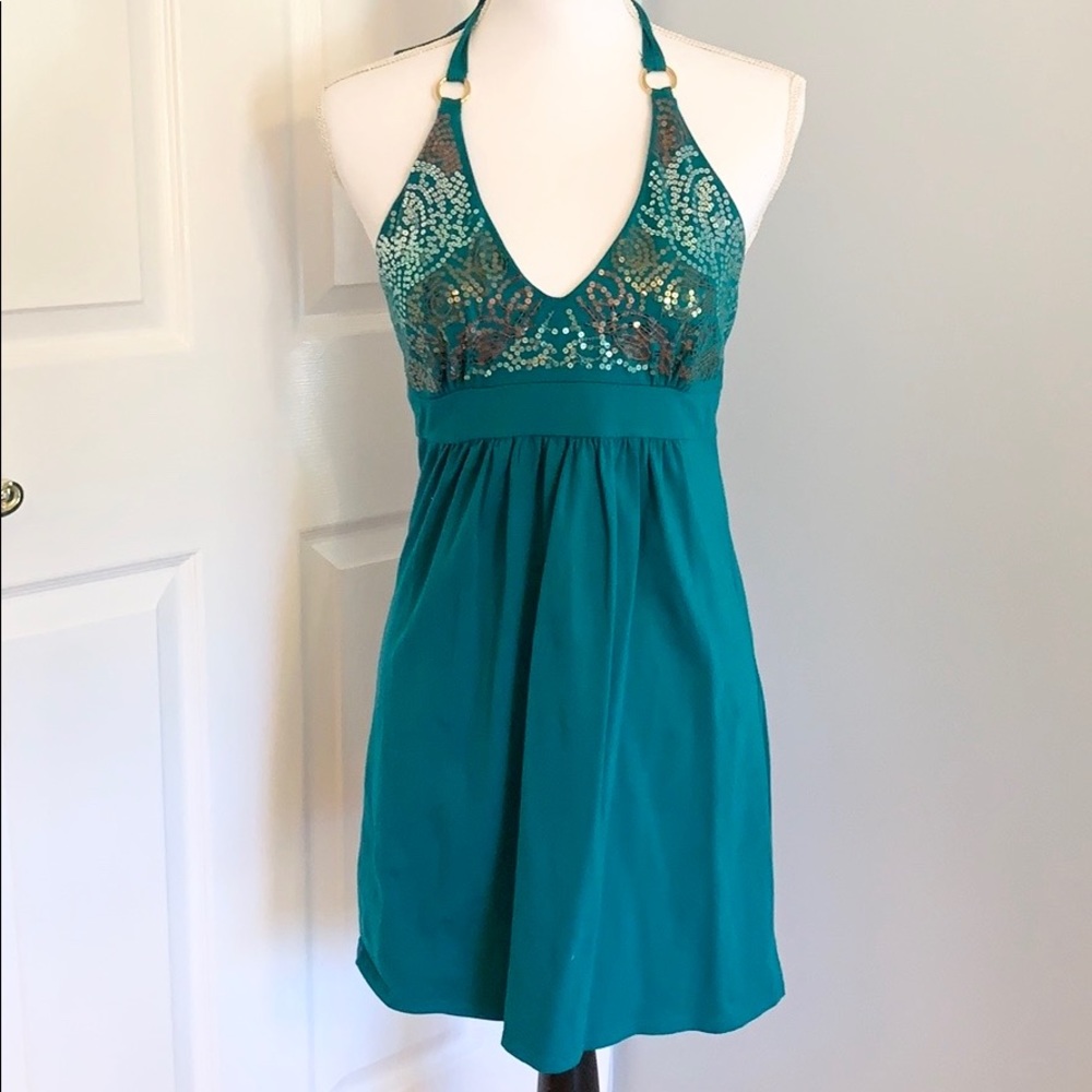 Victoria’s Secret Green Stretchy Sequin Dress